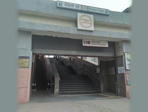 Rohini East Metro Station
