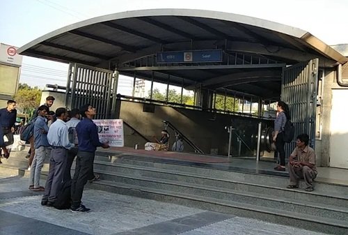 Saket Metro Station